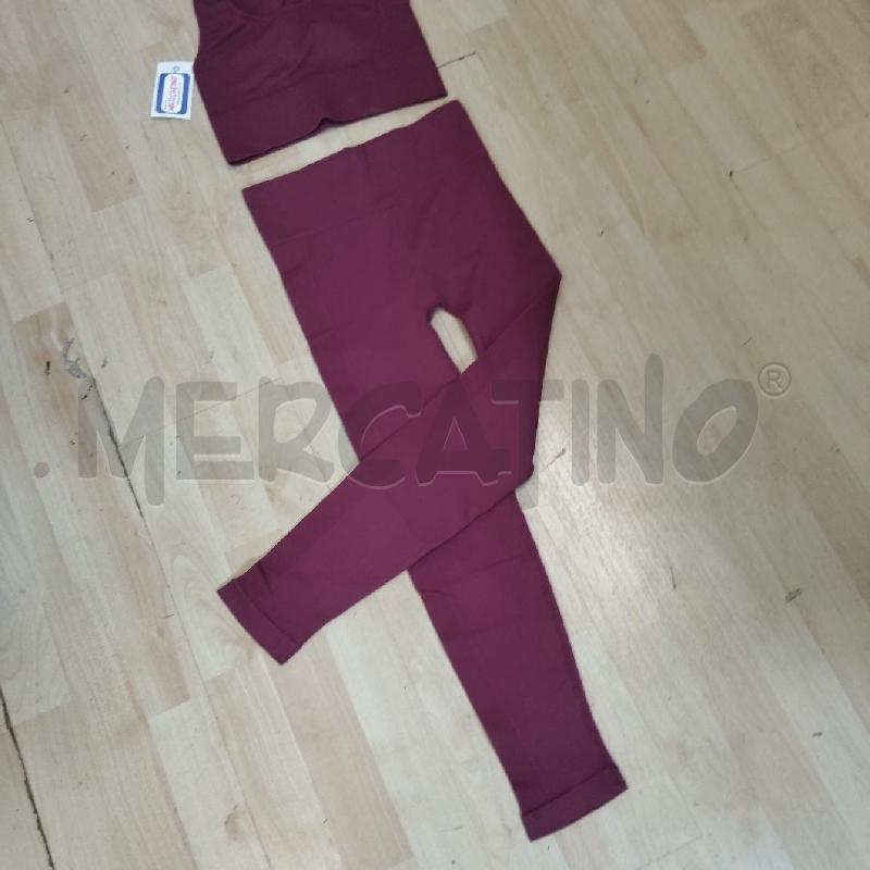 COMPLETO DONNA SPORT YAMAMAY LEGGHINS+TOP PORPORA | Mercatino dell'Usato Domodossola 3