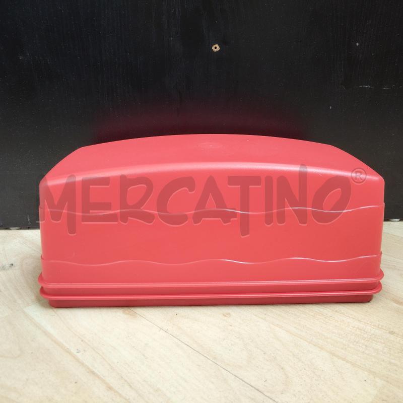 CONTENITORE PLASTICA TUPPERWARE PLUMCAKE ROSSO | Mercatino dell'Usato Domodossola 1