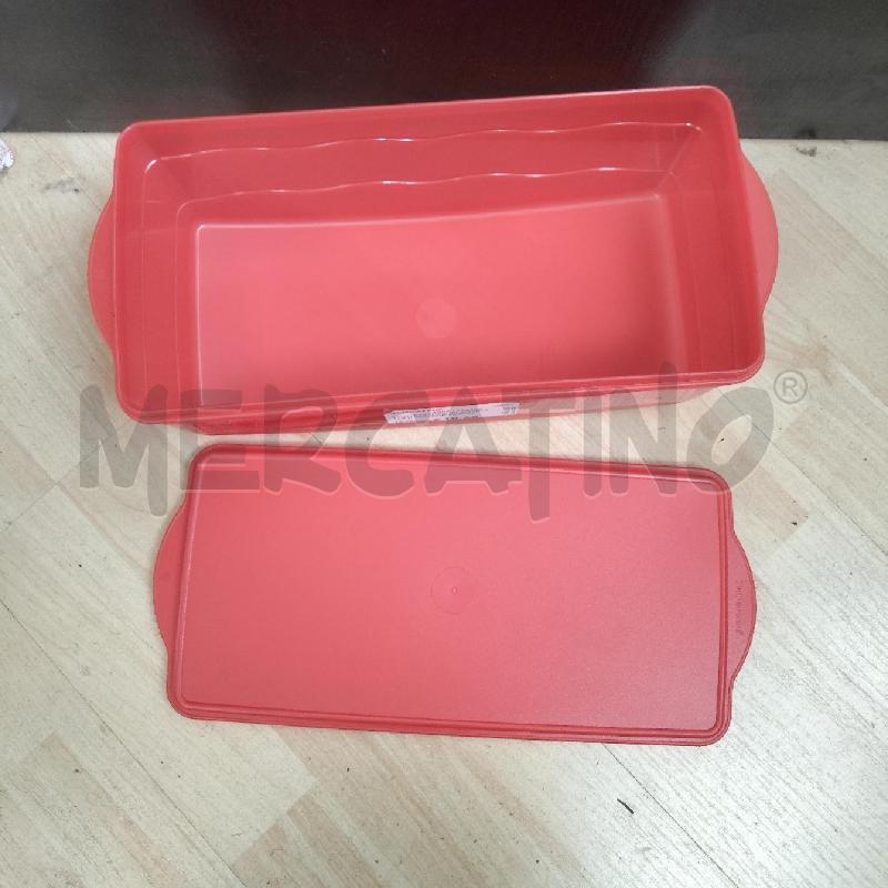 CONTENITORE PLASTICA TUPPERWARE PLUMCAKE ROSSO | Mercatino dell'Usato Domodossola 3
