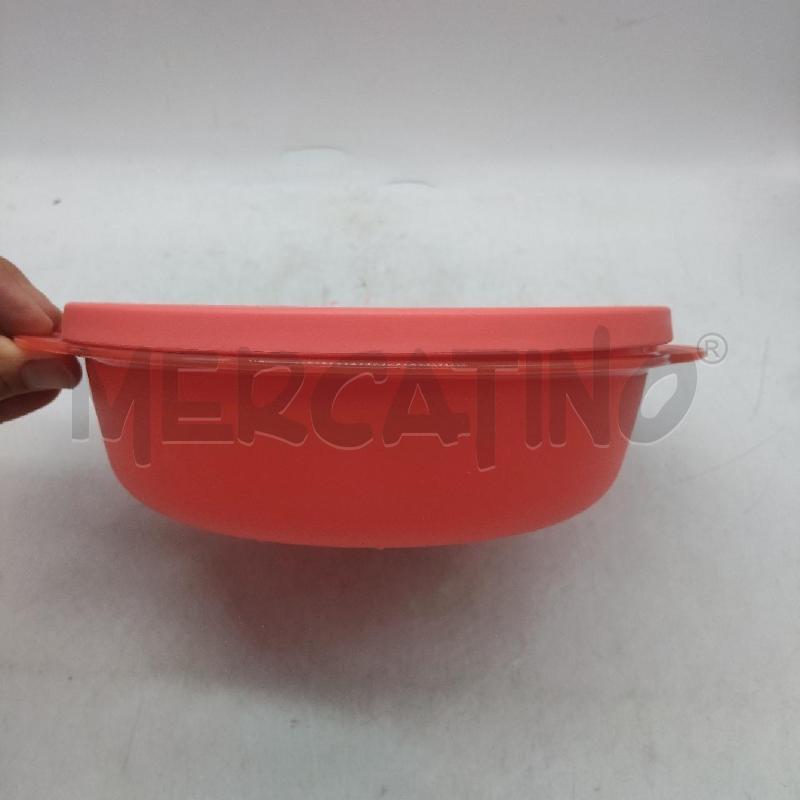CONTENITORE PLASTICA TUPPERWARE ROTONDO ROSSO | Mercatino dell'Usato Domodossola 2