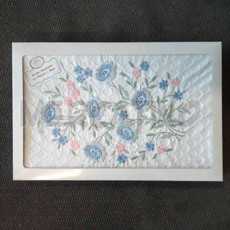 COPRI LETTO BIANCO COTONE FIORI RICAMATI  | Mercatino dell'Usato Domodossola 1
