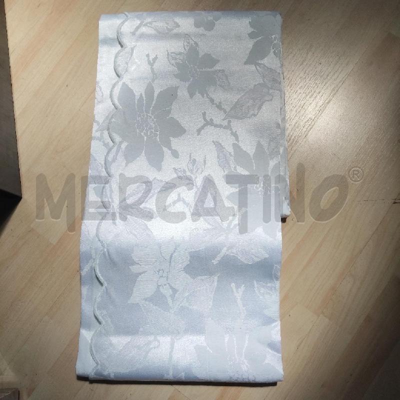 COPRI LETTO MATRIMONIALE BIANCO DAMASCATO LUCIDO | Mercatino dell'Usato Domodossola 2