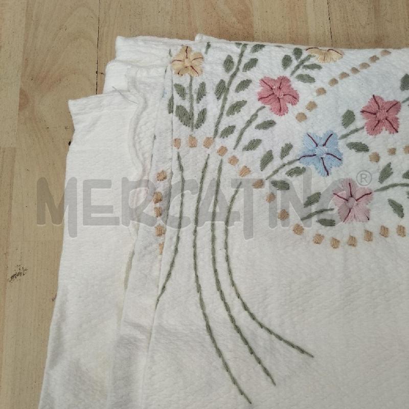 COPRI LETTO MATRIMONIALE BIANCO RICAMO FIORI | Mercatino dell'Usato Domodossola 2