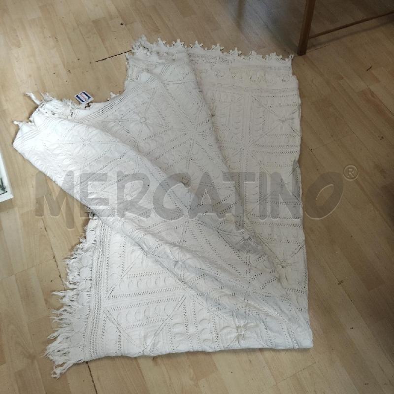 COPRI LETTO MATRIMONIALE BIANCO UNCINETTO | Mercatino dell'Usato Domodossola 1