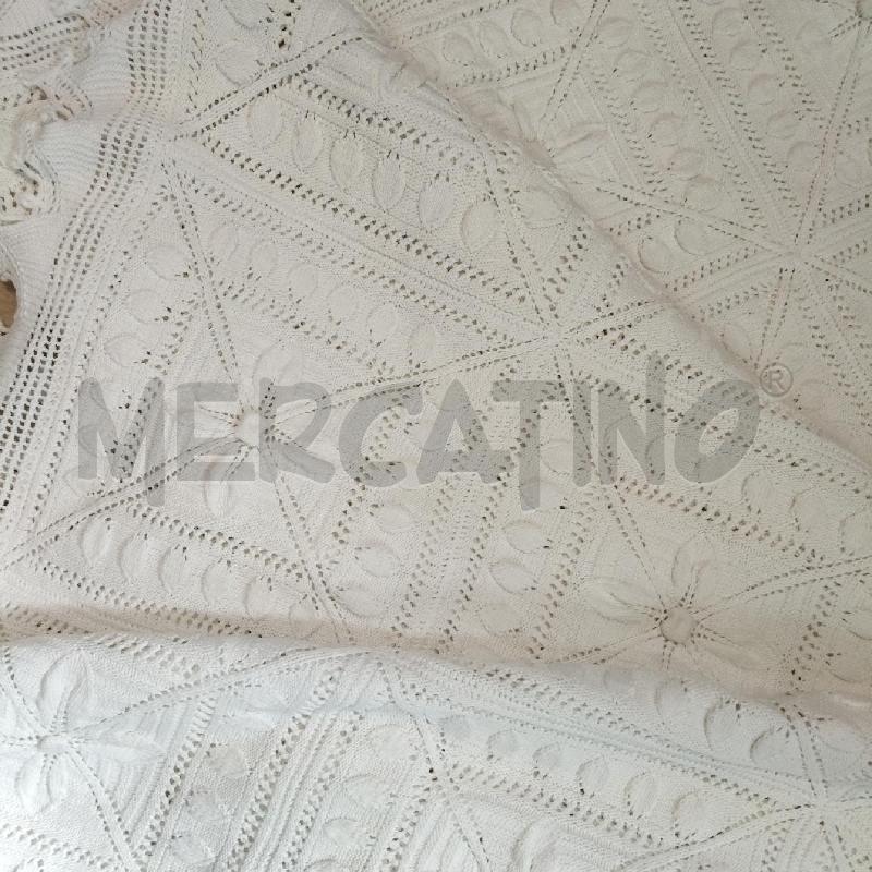 COPRI LETTO MATRIMONIALE BIANCO UNCINETTO | Mercatino dell'Usato Domodossola 2