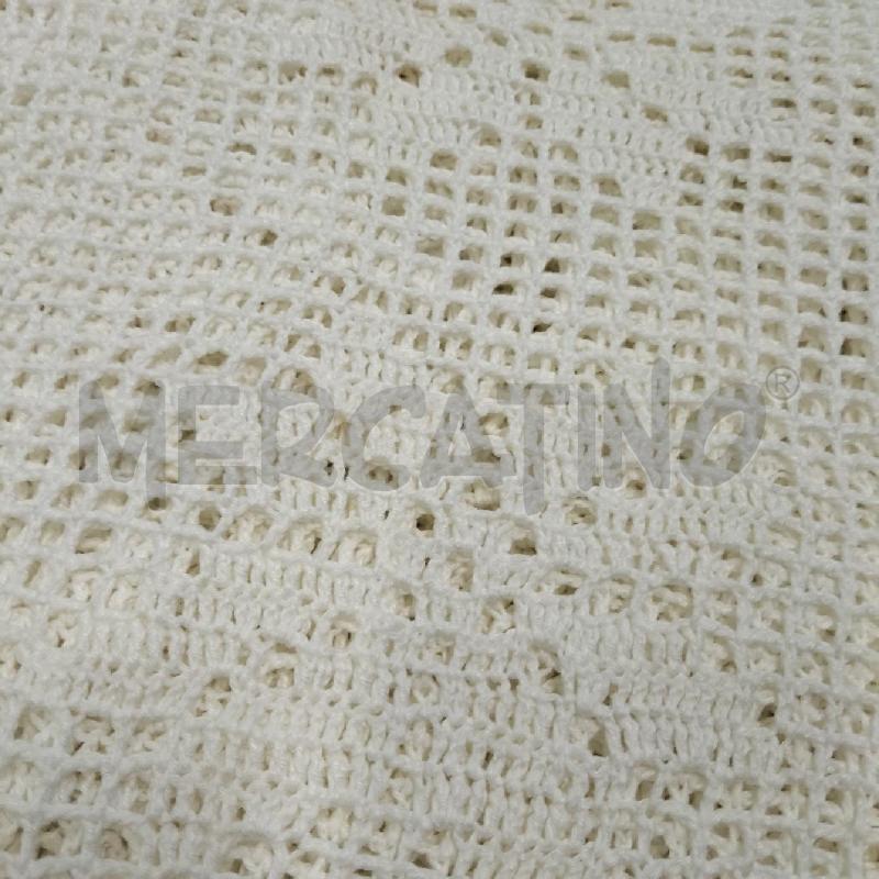COPRI LETTO MATRIMONIALE BIANCO UNCINETTO | Mercatino dell'Usato Domodossola 3