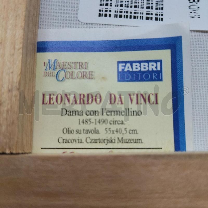 CORNICE DORATA DONNA CON ERMELLINO  | Mercatino dell'Usato Domodossola 3