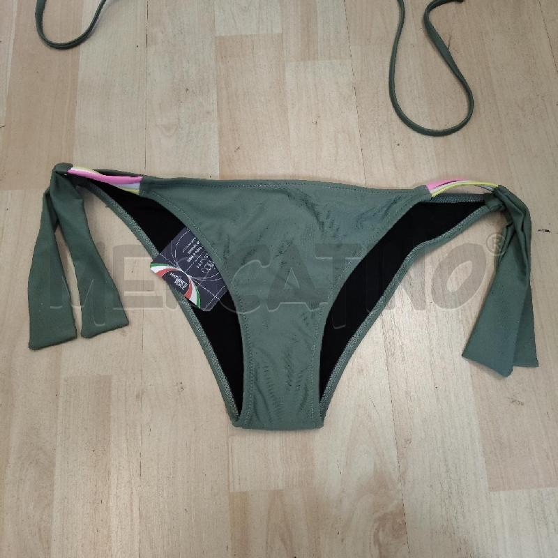 COSTUME DONNA BIKINI VERDE FASCIE COLORATE SUN68 | Mercatino dell'Usato Domodossola 2