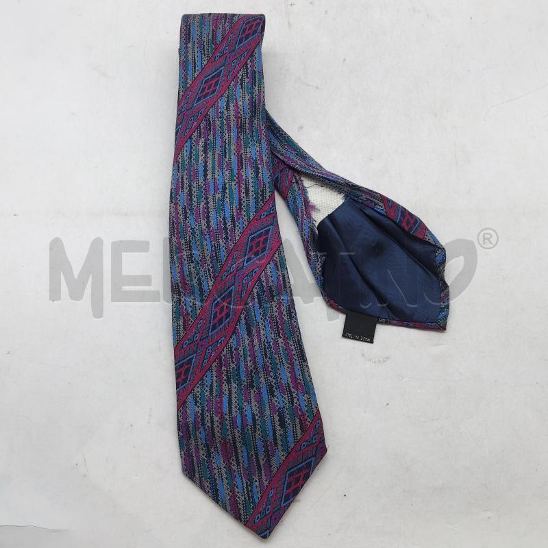 CRAVATTA FANTASIA VIOLA BLU FUCSIA MISSONI SETA | Mercatino dell'Usato Domodossola 1