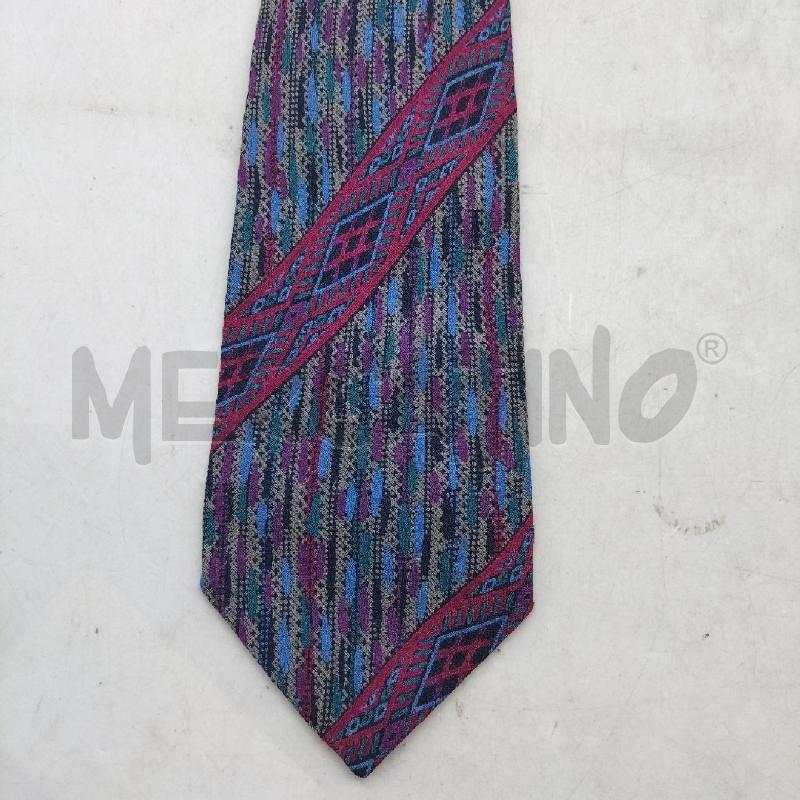 CRAVATTA FANTASIA VIOLA BLU FUCSIA MISSONI SETA | Mercatino dell'Usato Domodossola 3
