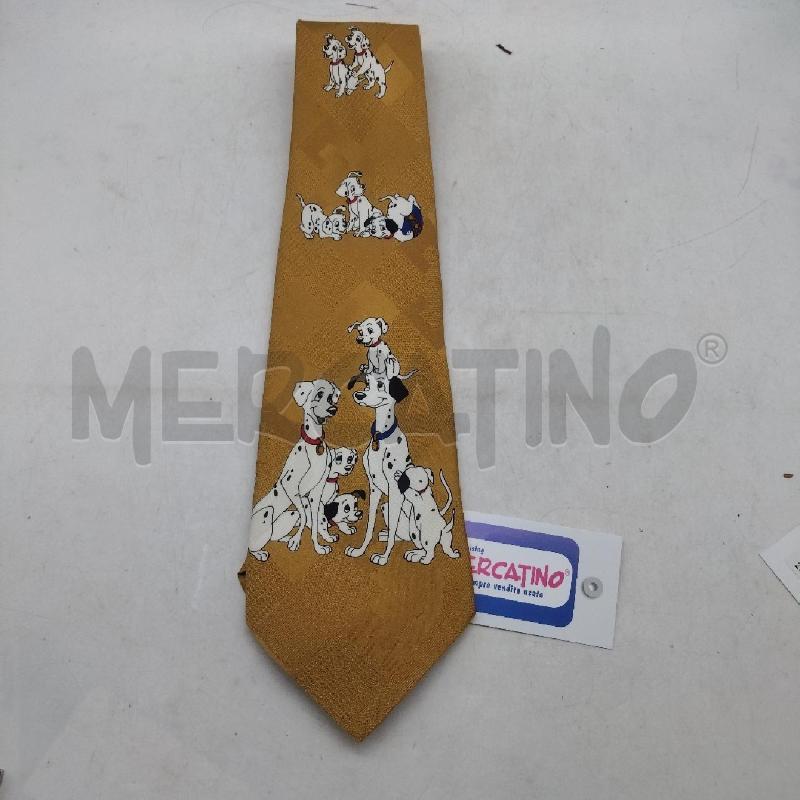 CRAVATTA SENAPE CARICA DEI 101 DISNEY SETA | Mercatino dell'Usato Domodossola 1