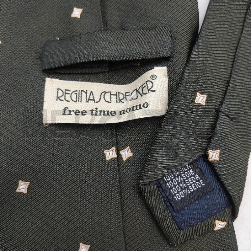 CRAVATTA VERDE QUADRETTINI CHIARI REGINA SCHRECKER | Mercatino dell'Usato Domodossola 3