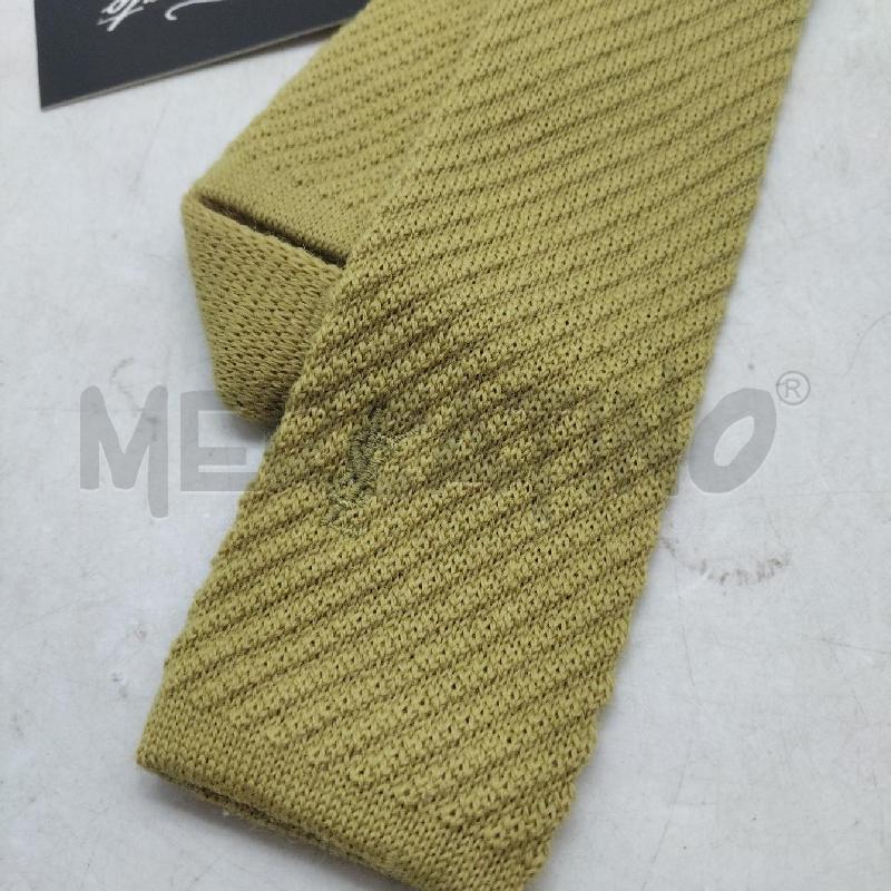 CRAVATTA VERDE SENAPE LANA IVES SAINT LAURENT | Mercatino dell'Usato Domodossola 2