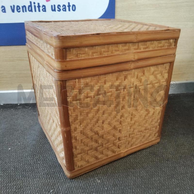 CUBO VIMINI CON COPERCHIO  | Mercatino dell'Usato Domodossola 3