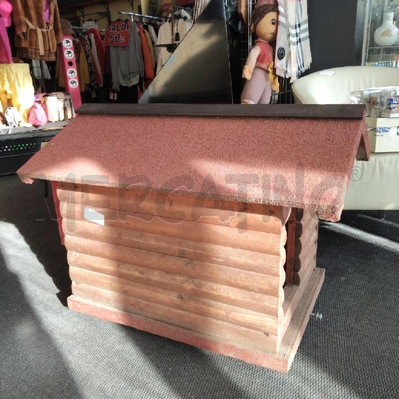CUCCIA CANE LEGNO APRIBILE TETTUCCIO COLOR MATTONE | Mercatino dell'Usato Domodossola 2