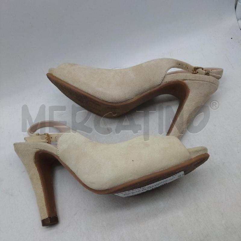 DECOLLETE APERTE SCAMOSCIATO BEIGE KEYS | Mercatino dell'Usato Domodossola 3