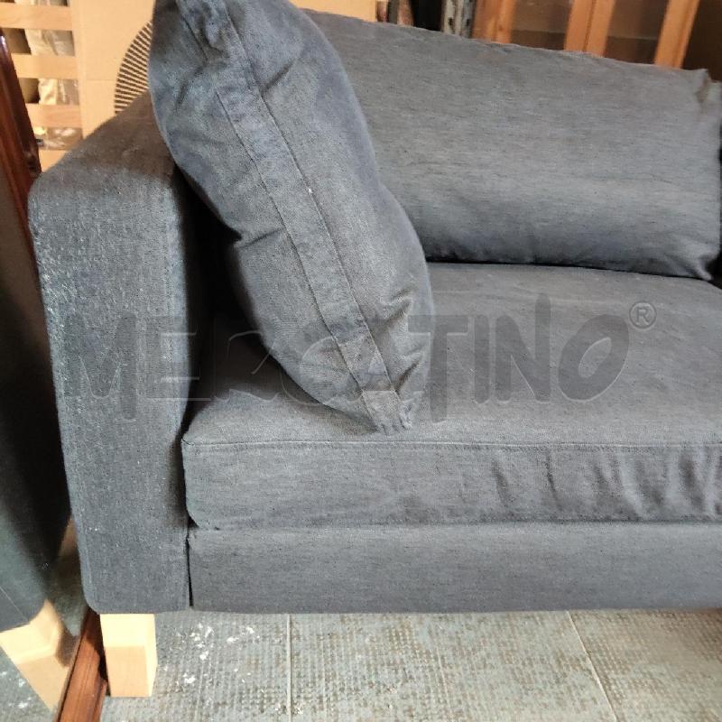 DIVANO 3 POSTI COLOR JEANS  | Mercatino dell'Usato Domodossola 4