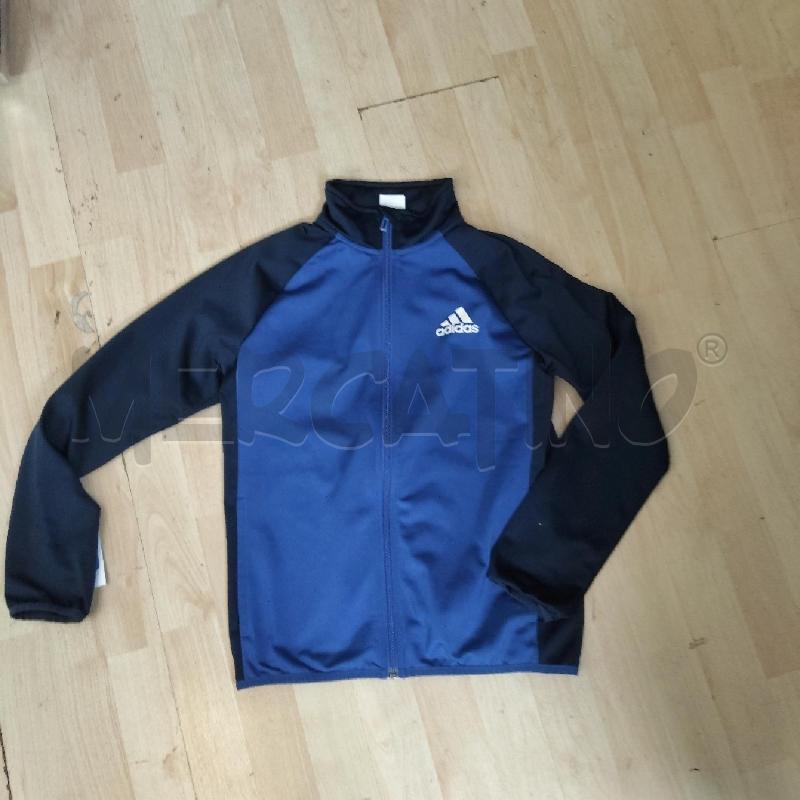 FELPA BAMBINO ADIDAS BLU AZZURRA TRIACETATO 11/12 | Mercatino dell'Usato Domodossola 1