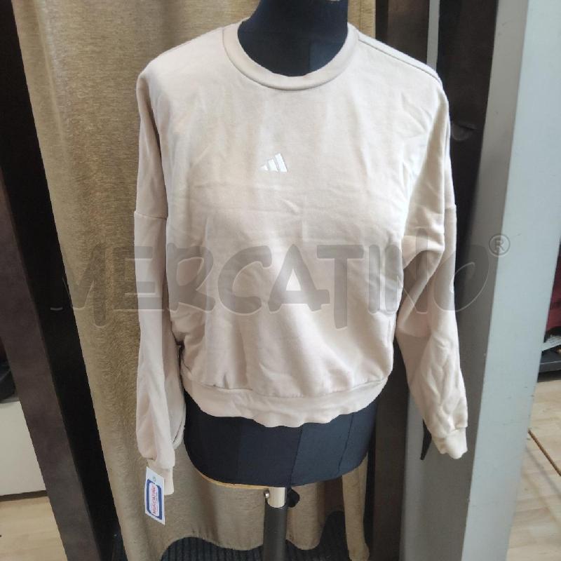 FELPA DONNA BEIGE ADIDAS | Mercatino dell'Usato Domodossola 1