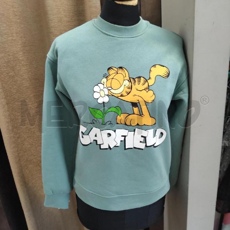 FELPA DONNA GARFIELD VERDE  | Mercatino dell'Usato Domodossola 1
