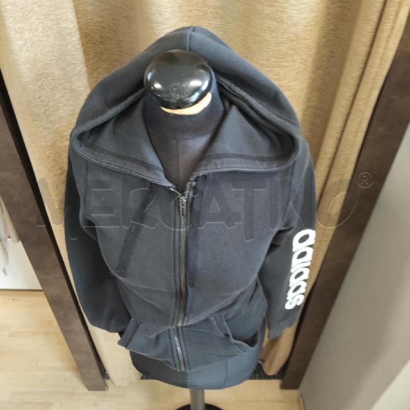 FELPA DONNA NERA ADIDAS CAPPUCCIO  | Mercatino dell'Usato Domodossola 2