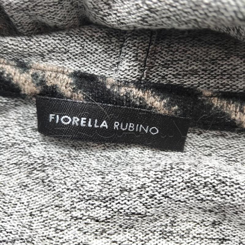 FELPA DONNA NERA STRISCIE BEIGE FIORELLA RUBINO CAPPUCCIO | Mercatino dell'Usato Domodossola 4