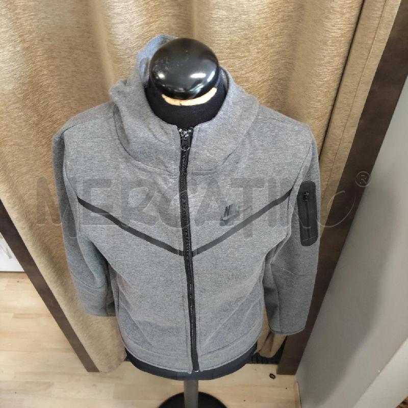 FELPA DONNA NIKE GRIGIA CAPPUCCIO CERNIERA | Mercatino dell'Usato Domodossola 2