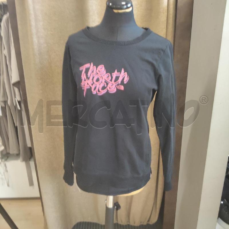 FELPA DONNA THE NORTH FACE NERA SCRITT FUCSIA | Mercatino dell'Usato Domodossola 1