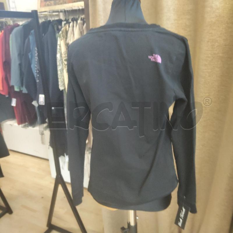 FELPA DONNA THE NORTH FACE NERA SCRITT FUCSIA | Mercatino dell'Usato Domodossola 3