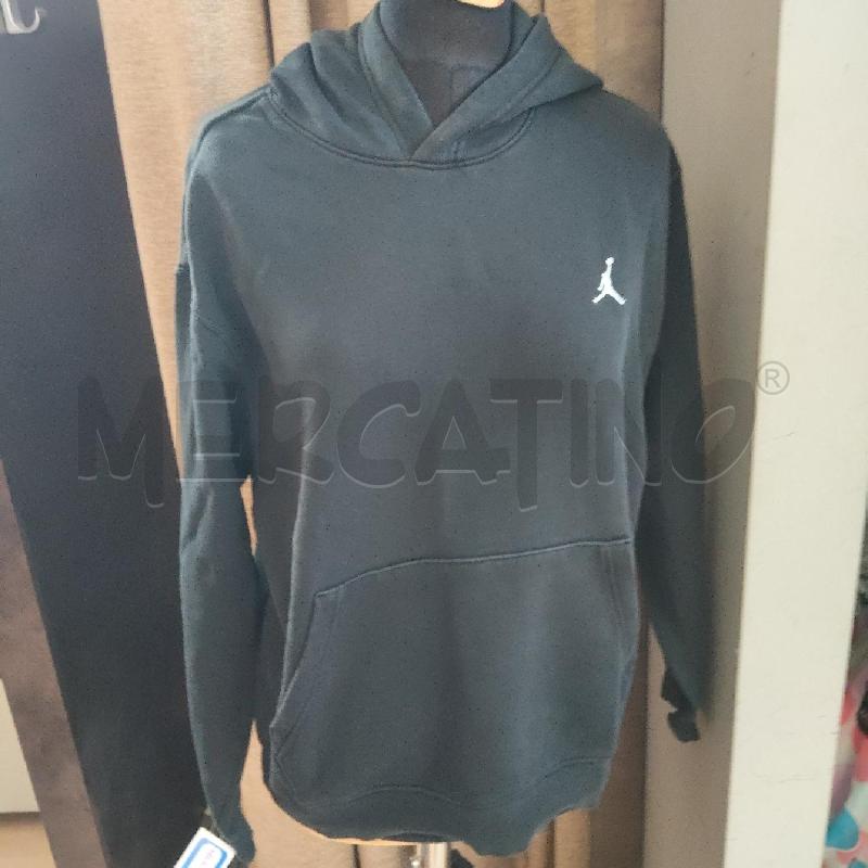 FELPA UOMO JORDAN NERA CAPPUCCIO  | Mercatino dell'Usato Domodossola 1