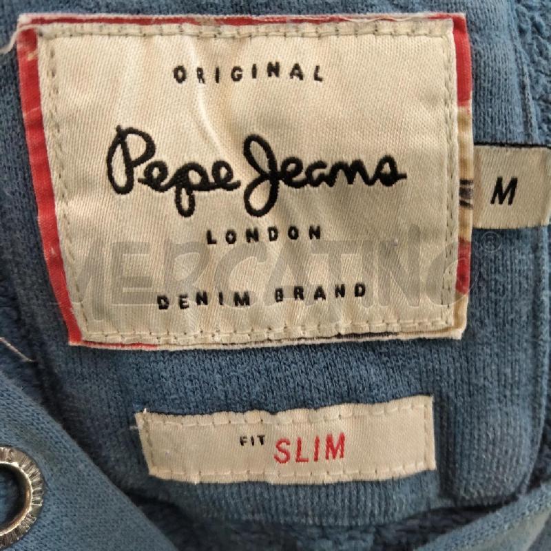 FELPA UOMO PEPE JEANS AZZURRA CAPPUCCIO  | Mercatino dell'Usato Domodossola 3