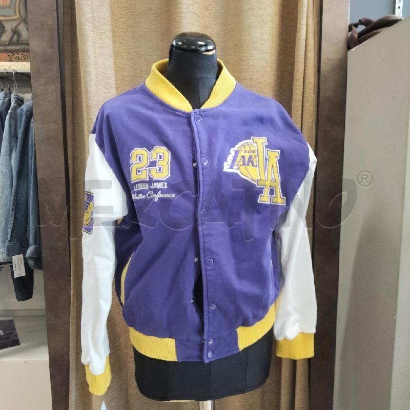 FELPA VIOLAGIALLA BIANCA NBA LOS ANGELES LAKERS | Mercatino dell'Usato Domodossola 1