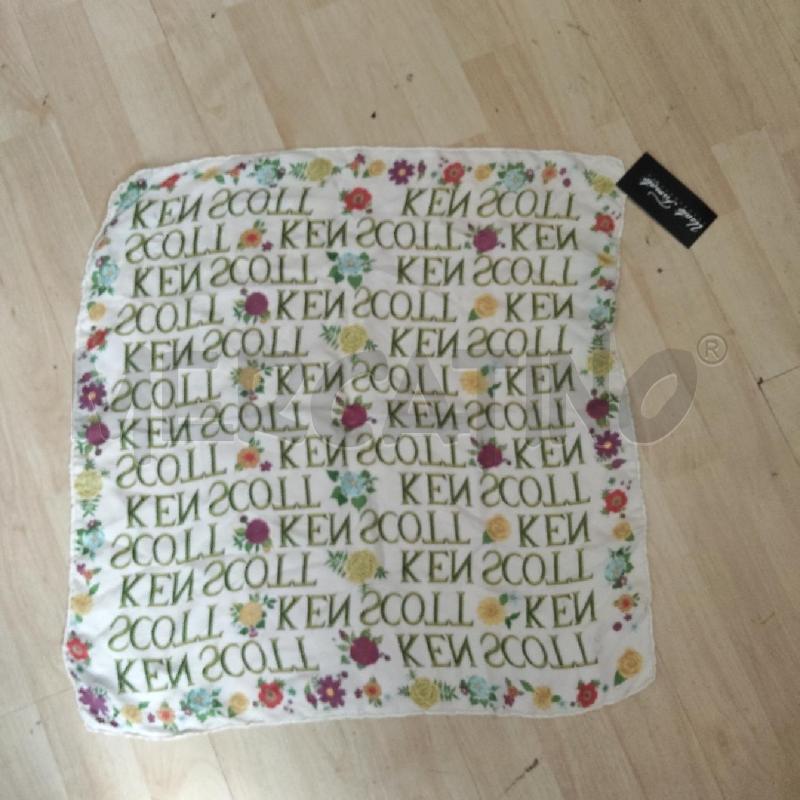 FOULARD PANNA FIORI KEN SCOTT SETA | Mercatino dell'Usato Domodossola 1