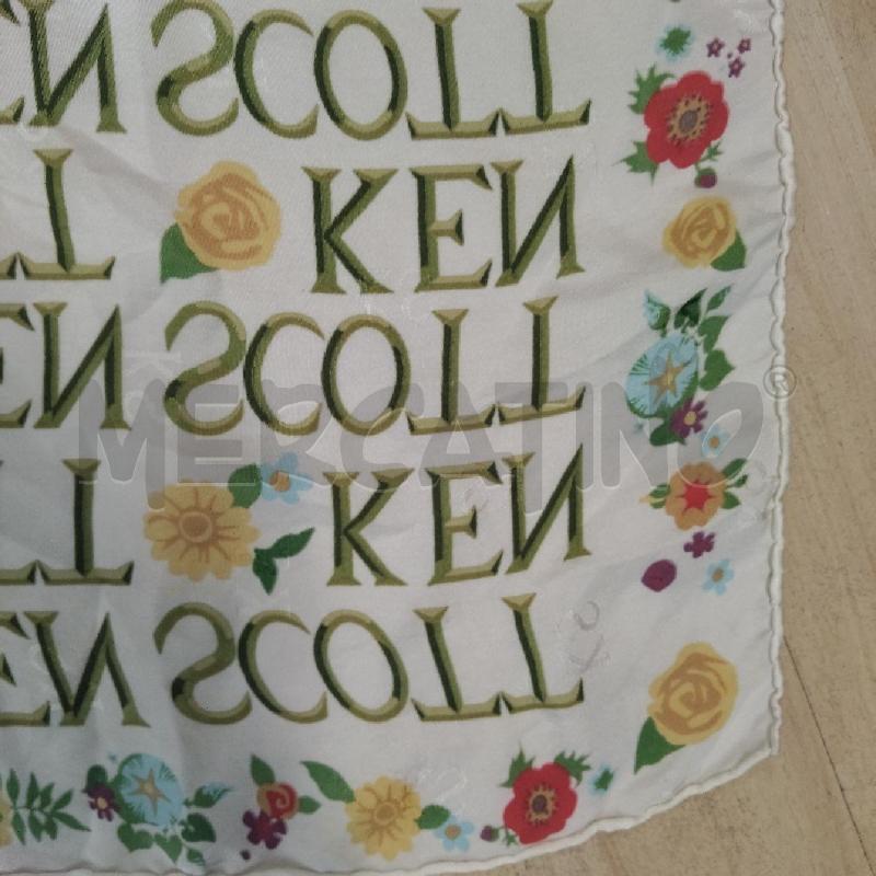 FOULARD PANNA FIORI KEN SCOTT SETA | Mercatino dell'Usato Domodossola 2
