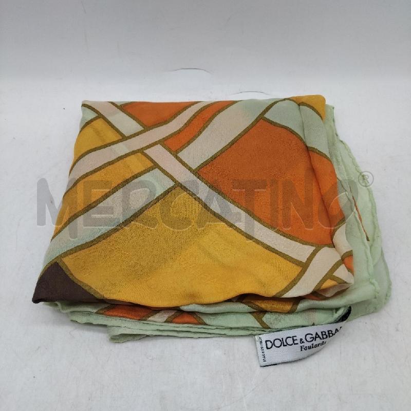 FOULARD VERDINO ARANCIONE GIALLO DOLCE&GABBANA | Mercatino dell'Usato Domodossola 1