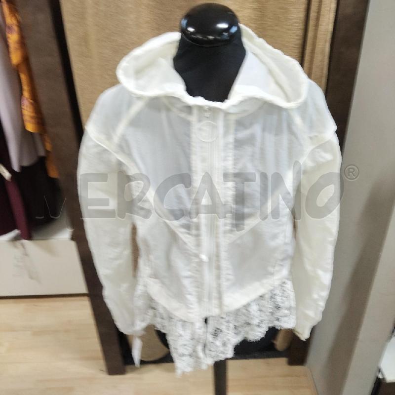 GIACCA BAMBINA BIANCA BORDO PIZZO FRANCOMINA | Mercatino dell'Usato Domodossola 2