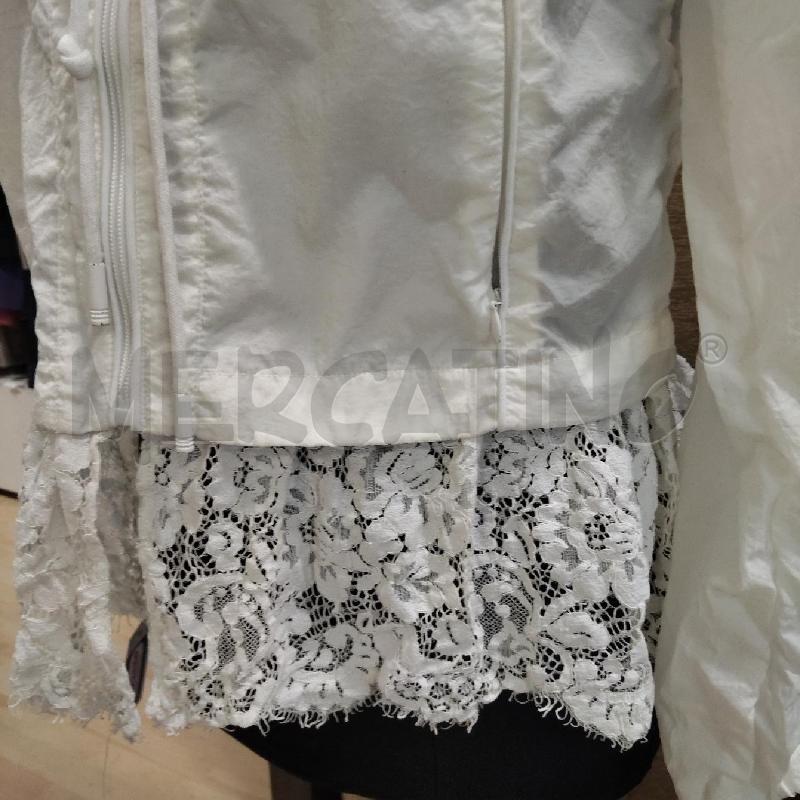 GIACCA BAMBINA BIANCA BORDO PIZZO FRANCOMINA | Mercatino dell'Usato Domodossola 3