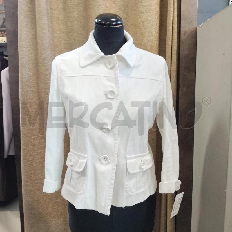 GIACCA DONNA BIANCA BOTTONI QUADRATI MARELLA SPORT | Mercatino dell'Usato Domodossola 1