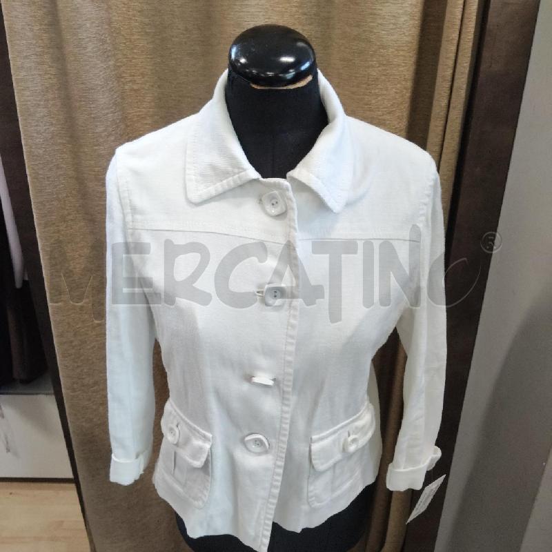 GIACCA DONNA BIANCA BOTTONI QUADRATI MARELLA SPORT | Mercatino dell'Usato Domodossola 2