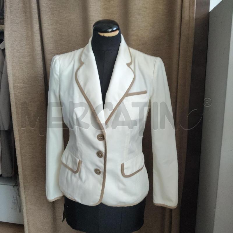 GIACCA DONNA BIANCA LUISA SPAGNOLI PROFILO BEIGE | Mercatino dell'Usato Domodossola 1