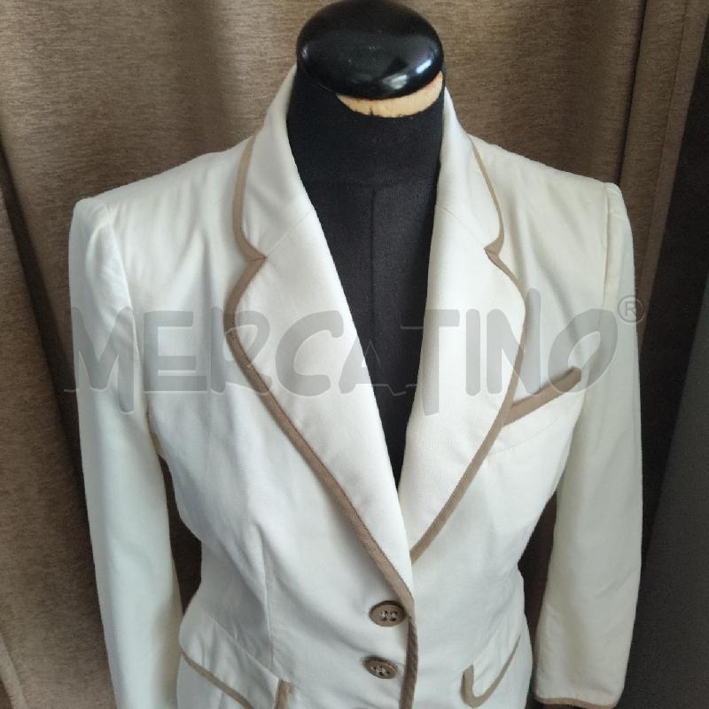 GIACCA DONNA BIANCA LUISA SPAGNOLI PROFILO BEIGE | Mercatino dell'Usato Domodossola 2