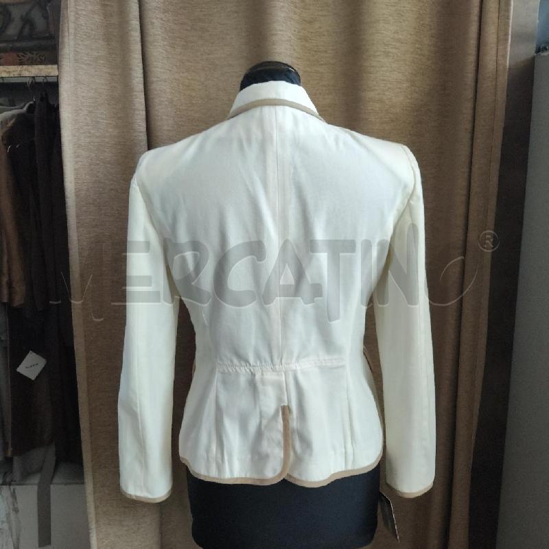 GIACCA DONNA BIANCA LUISA SPAGNOLI PROFILO BEIGE | Mercatino dell'Usato Domodossola 4