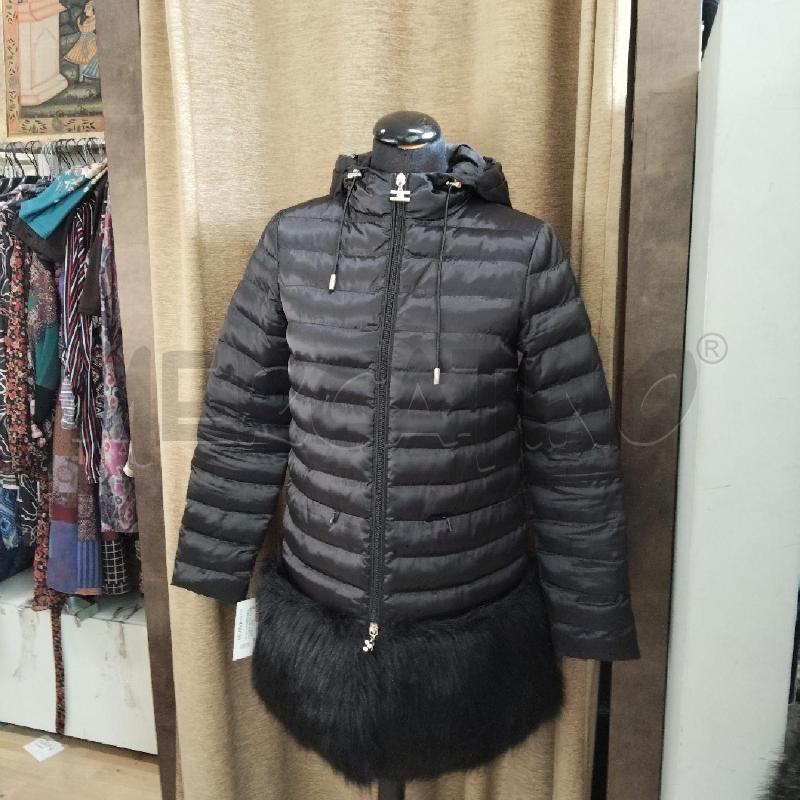 GIACCA DONNA IMBOTTITA BORDO PELLICCIA SINTENTICA ELISABETTA FRANCHI | Mercatino dell'Usato Domodossola 1