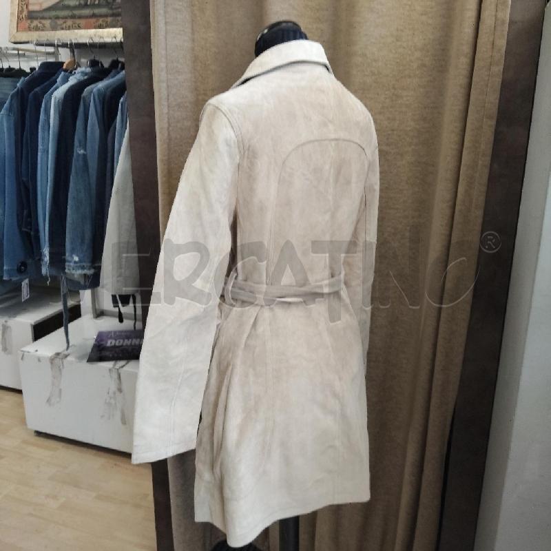 GIACCA DONNA LUNGA BEIGE PELLE SCAMOSCIATA BATA AND MORE | Mercatino dell'Usato Domodossola 3