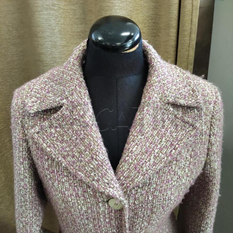 GIACCA DONNA LUNGA ROSA BEIGE 3 BOTTONI OLTRE | Mercatino dell'Usato Domodossola 2