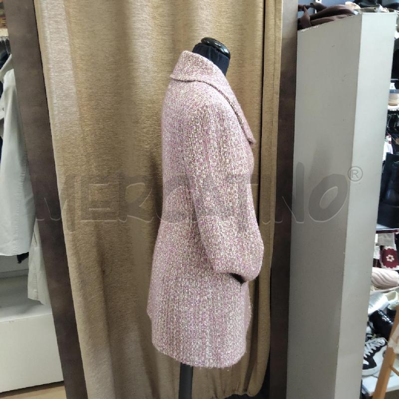 GIACCA DONNA LUNGA ROSA BEIGE 3 BOTTONI OLTRE | Mercatino dell'Usato Domodossola 3