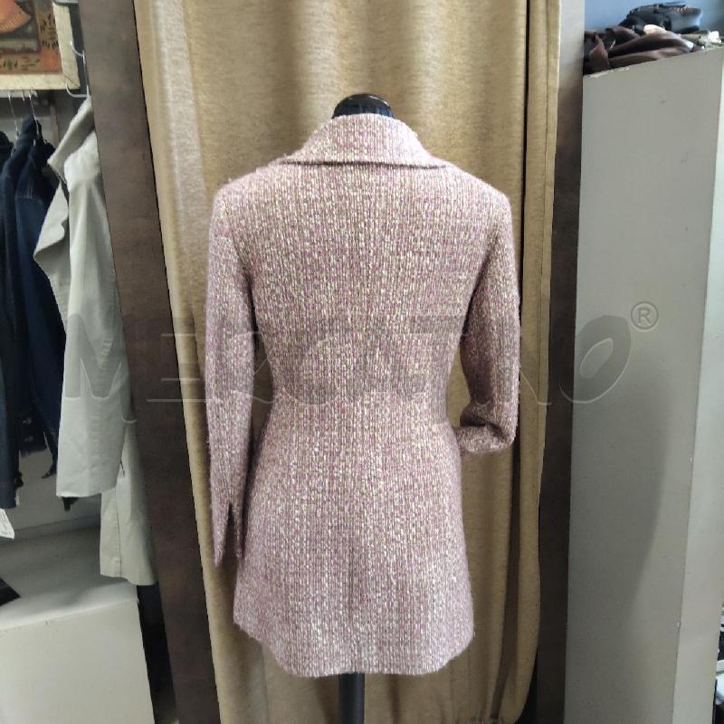 GIACCA DONNA LUNGA ROSA BEIGE 3 BOTTONI OLTRE | Mercatino dell'Usato Domodossola 4