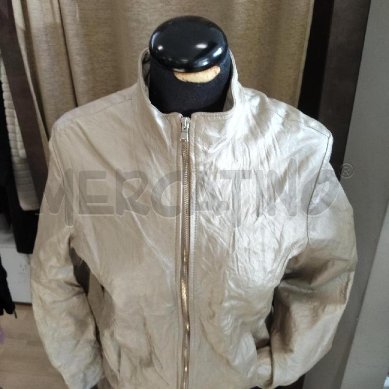 GIACCA DONNA PELLE BEIGE CERNIERA MADE IN ITALY | Mercatino dell'Usato Domodossola 2