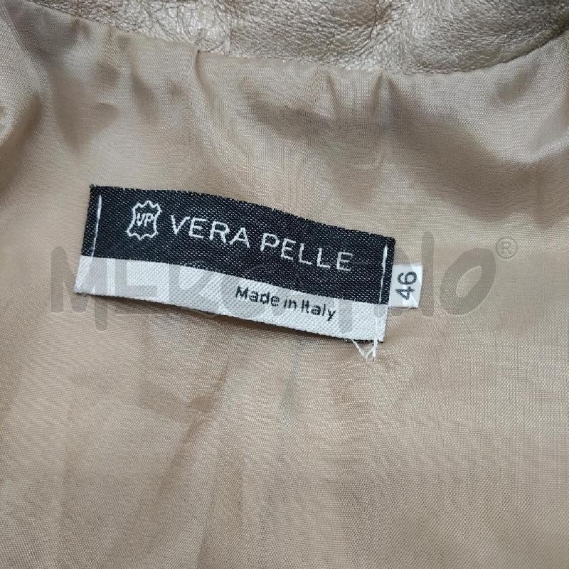 GIACCA DONNA PELLE BEIGE CERNIERA MADE IN ITALY | Mercatino dell'Usato Domodossola 4