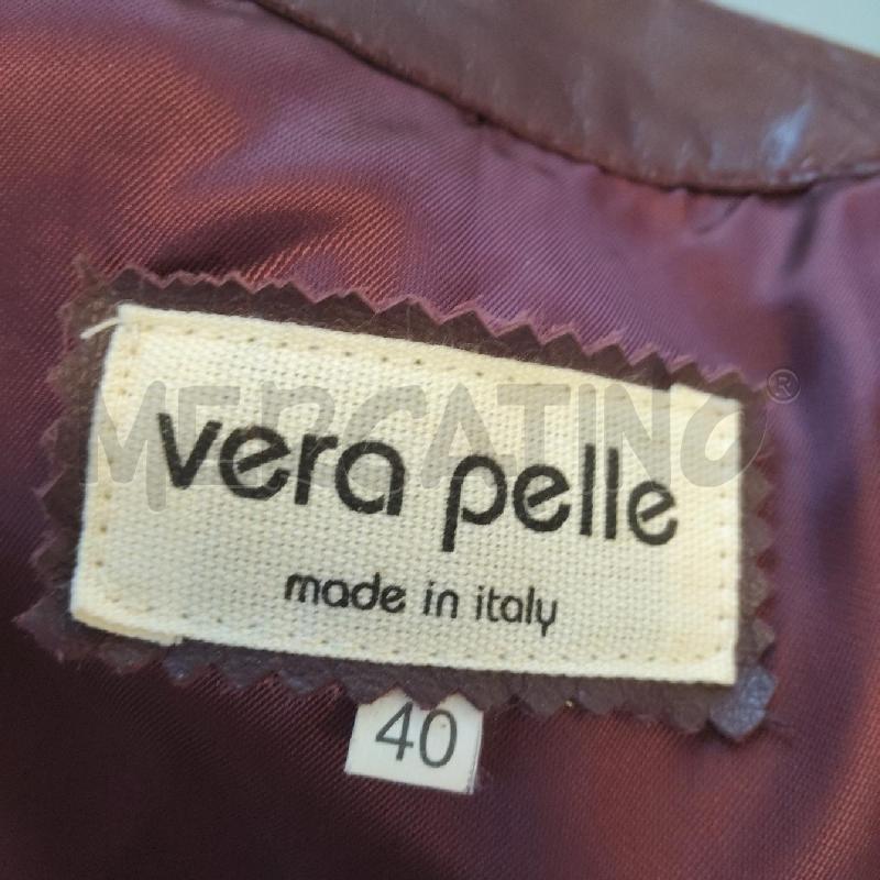 GIACCA DONNA PERLLE BORDEAUX VERA PELLE | Mercatino dell'Usato Domodossola 4